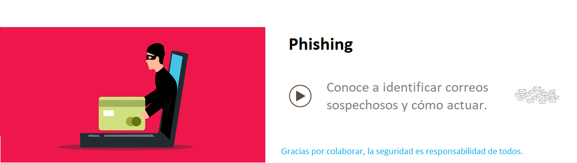Video Phishing conoce a identificar correos sospechosos y actuar. 